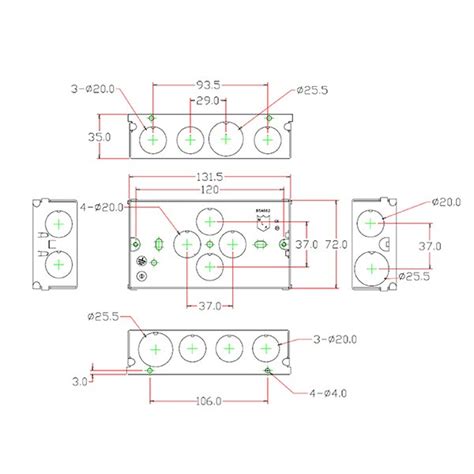 electrical back box dimensions uk